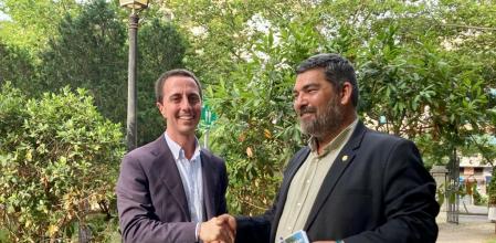 Llorenç Galmés (PP), a la izquierda, presidirá el Consell y Pedro Bestard (Vox) será el vicepresidente.