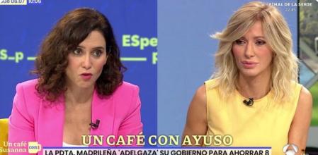 Ayuso durante su intervención en el programa 'Espejo Público'