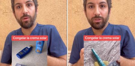 El farmacéutico Álvaro Fernández habla sobre congelar la crema solar