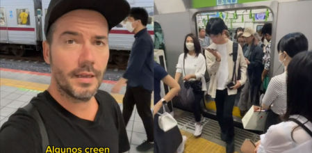 El asombroso civismo en las estaciones de metro de Japón capturado por @mikeandmerytv