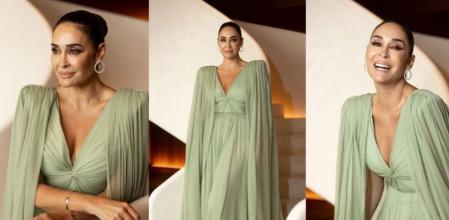 Vicky Martín Berrocal con su outfit de la boda de Tamara Falcó