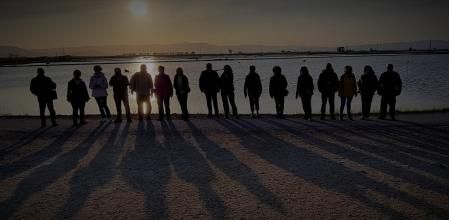 Juego de sombras en el Delta del Ebro.