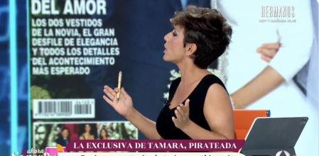 La reacción de Sonsoles Ónega a la confesión de una espectadora que recibió la versión pirata de ‘¡Hola!’ con la boda de Tamara Falcó