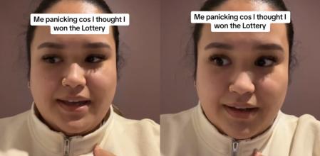 Una joven miró mal su boleto y tras pensar que había hecho millonaria, su reacción se hace viral