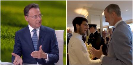 Matías Prats desvela la broma de Carlos Alcaraz al rey Felipe VI tras ganar Wimbledon