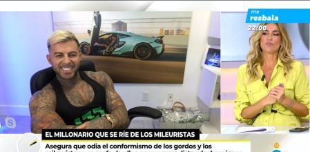El polémico influencer Amadeo Llados humilla en directo a un mileurista