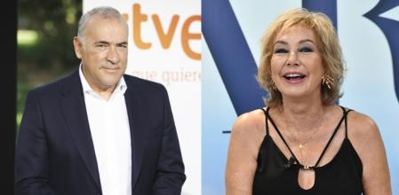 Xabier Fortes y Ana Rosa Quintana