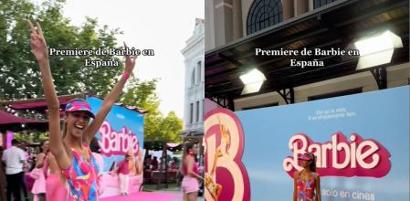 Roxana Zurdo durante el estreno de Barbie en Madrid