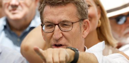 Núñez Feijóo en el mitin de Málaga , penúltimo acto de la campaña del 23-J