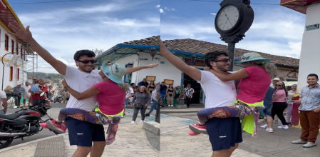 Yatra y una mujer han compartido un baile muy peculiar