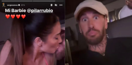 Sergio Ramos y Pilar Rubio compartiendo un tierno beso en su romántico gesto que desmiente cualquier rumor de crisis en su relación