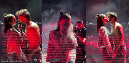 Álvaro de Luna sorprende a Laura Escanes y la sube al escenario