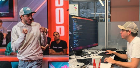 Daniel Weinman tras ganar al torneo y yendo a trabajar