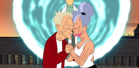 Fry y Leela, un final a lo 'Up' para la etapa cerrada en 2013.