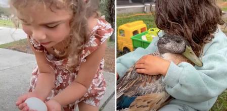 Opal y su mascota, el pato Starlight