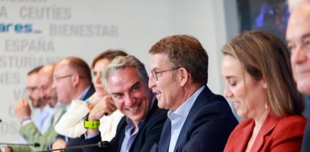 El presidente del PP, Alberto Núñez Feijóo, presidió la junta directiva nacional del PP