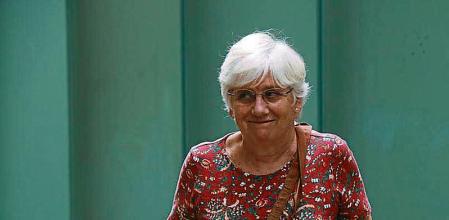 L'eurodiputada de Junts Clara Ponsatí sortint dels jutjats de guàrdia de Barcelona