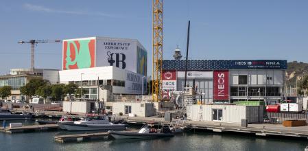 EL PORT VELL DE LA COPA AMÉRICA. VISITA A LAS DIFERENTES UBICACIONES DE LOS EQUIPOS PARTICIPANTES. EQUIPO INEOS BRITANNIA