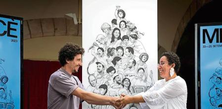 Presentación del cartel de la Mercé de Chamo San y de la pregonera Najat Elhachmi