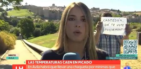 Un espontáneo se cuela en directo en la retransmisión de TVE: 