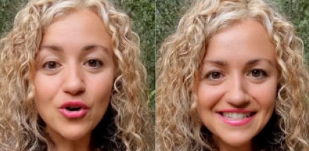 La protagonista explica esta peculiar situación