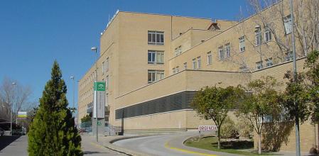 Imagen del Hospital Comarcal Valle de los Pedroches donde permanece ingresada la mujer agredida.