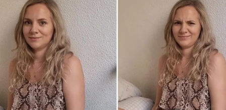 La chica responde a la pregunta y se extraña con la reacción de él