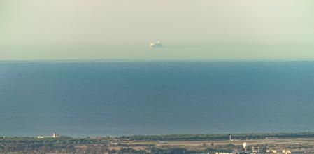 El efecto del barco volador captado desde el Observatori Fabra (RACAB).