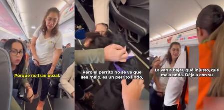La tripulación le pide a la mujer que abandone el vuelo&nbsp;