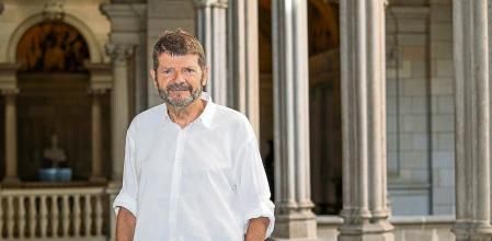 FOTO IGNACIO RODRIGUEZ, 18/08/2023. FOTOGRAFIAS DEL CONCEJAL ALBERT BATLLE EN EL AYUNTAMIENTO DE BARCELONA. BARCELONA, ESPANA.