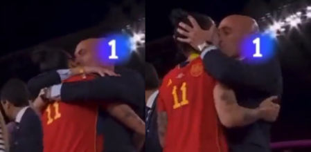 Rubiales ha causado polémica por su beso