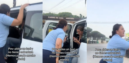 El polémico vídeo viral de una taxista que pierde los nervios: “Hemos pasado mucho miedo”