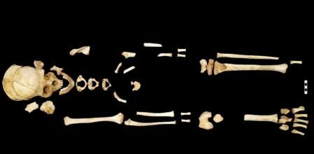 Los restos de la niña de 13 años estaban completos