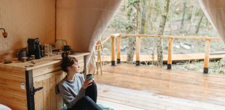 El glamping es una experiencia diferente, ideal para disfrutar del contacto con la naturaleza.