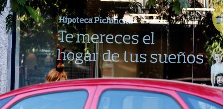 Anuncio de hipotecas en una entidad bancaria