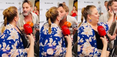 Itziar Castro y Fernando Tejero se dan ''un pico consentido''