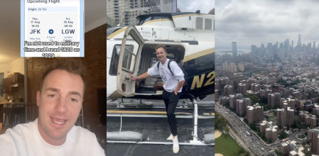 Llega tarde a su vuelo y contrata un helicóptero para que lo lleve al aeropuerto: “Es más barato que comprar otro billete”