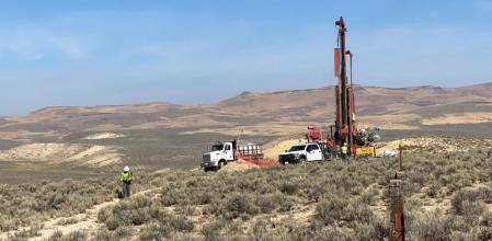 Prospección minera en una de las zonas ricas en litio en la caldera Mcdermitt .