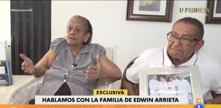 Los padres de Edwin Arrieta hablan por primera vez