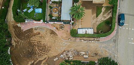 Afectaciones i inundaciones por culpa del temporal DANA en la zona de Alcanar. Alcanar, 4 de Septiembre de 2023