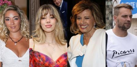 María Teresa Campos y sus tres nietos