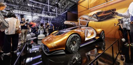 Sin duda, el Mercedes-Benz Vision One Eleven es uno de los automóviles más espectaculares que los visitantes pueden ver en el salón de Múnich&nbsp;