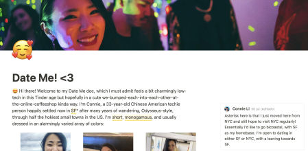 Se cansa de las aplicaciones de citas y crea una método muy sencillo para ligar a través de Google Docs