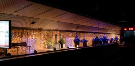 La estación de metro de Gaudí, en Barcelona, nunca entró en servicio pero en su interior se realizan actos y exposiciones de diversa índole 