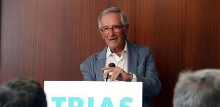 Xavier Trias, durant la seva roda de premsa.