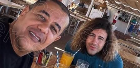 Imagen de Edwin Arrieta y Daniel Sancho en las horas previas al crimen.