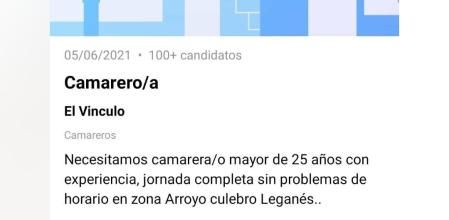 La polémica oferta de trabajo que ya avisa de retrasos en el salario: “¿Usted se incomodaría?”