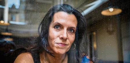 12 - 07 - 2023 / Barcelona / Roda de premsa i entrevista a l'escriptora Carlota Gurt, que publica 'Biografia del foc' Llibreria Laie - Sala Shakespeare (Pau Claris, 85, Barcelona) Agrairem que la informació quedi embargada per publicar a partir del 30 d'agost / Foto: Llibert Teixidó