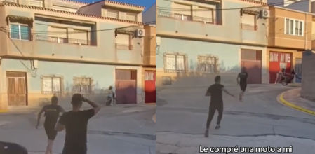 Incluso hace un caballito sin querer