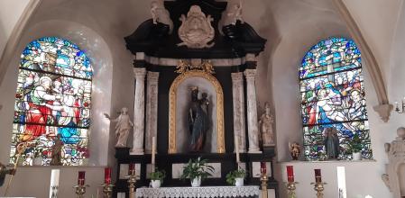La Virgen Negra de la Église Saint-Jean Baptiste de Luxemburgo.